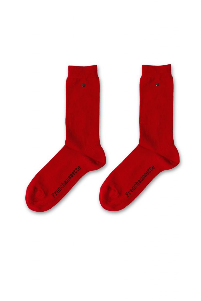 chaussettes avec bouton pression