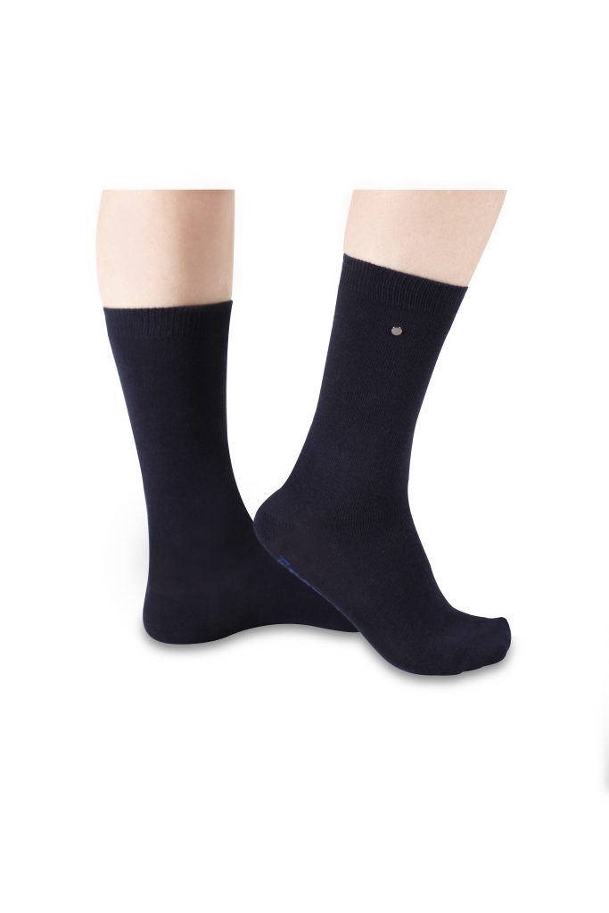 Chaussettes avec bouton pression