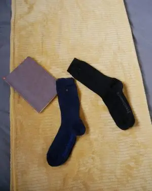 Chaussettes avec bouton pression