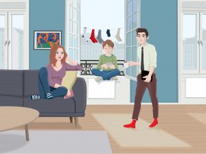 Chaussettes qui s'attachent