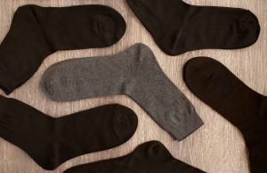Chaussettes avec bouton pression